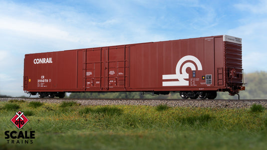 ScaleTrains HO Thrall 86' High-Cube Double-Plug-Door Boxcar - Conrail/Large Logo
