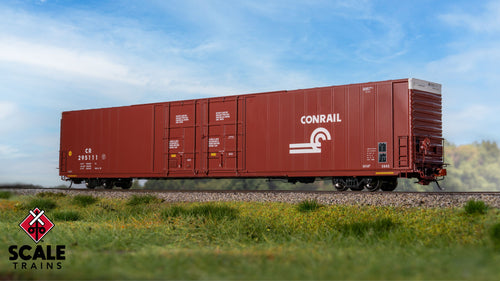 ScaleTrains HO Thrall 86' High-Cube Double-Plug-Door Boxcar - Conrail/Small Logo #295111
