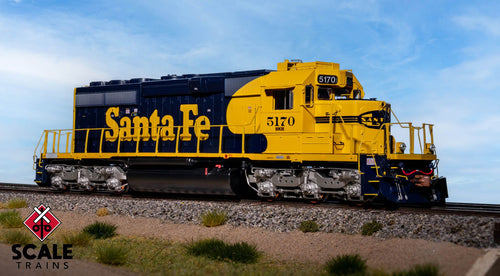 ScaleTrains Rivet Counter HO EMD SD40-2 w/DCC & Sound w/Ditch Lights - Santa Fe