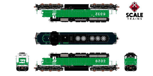 ScaleTrains Rivet Counter HO EMD SD40-2 w/DCC & Sound - BN 