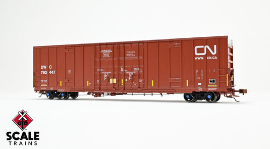 ScaleTrains Rivet Counter HO Trinity 60' 7500 8' Double-Plug-Door High-Cube Boxcar - Canadian National