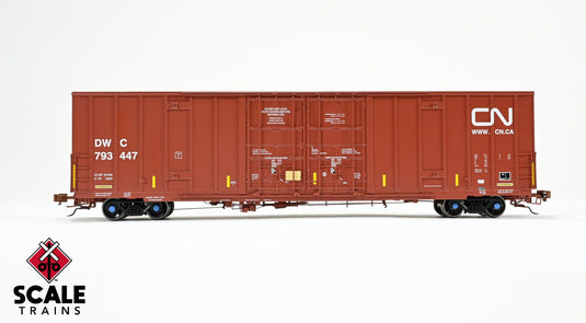 ScaleTrains Rivet Counter HO Trinity 60' 7500 8' Double-Plug-Door High-Cube Boxcar - Canadian National