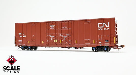 ScaleTrains Rivet Counter HO Trinity 60' 7500 8' Double-Plug-Door High-Cube Boxcar - Canadian National