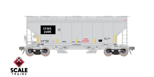 ScaleTrains Rivet Counter HO Gunderson 3250 Covered Hopper - Cemex - CEMX ex-AOK