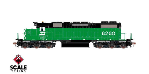 ScaleTrains Rivet Counter HO Scale EMD SD38-2 w/Dynamic Brakes, Burlington Northern