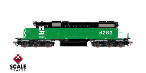 ScaleTrains Rivet Counter HO Scale EMD SD38-2 w/o Dynamic Brakes, Burlington Northern : #6263