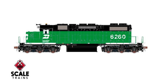 ScaleTrains Rivet Counter HO Scale EMD SD38-2, Burlington Northern/White Face/Beacon