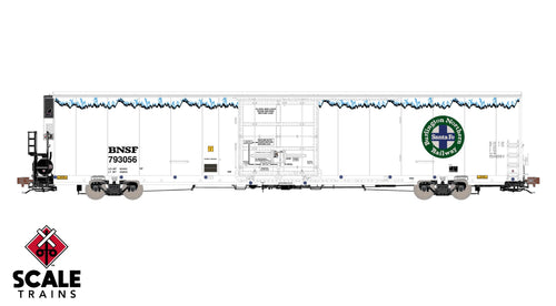ScaleTrains Rivet Counter HO Trinity 82' 7883 Mechanical Reefer - As Delivered Carrier - BNSF