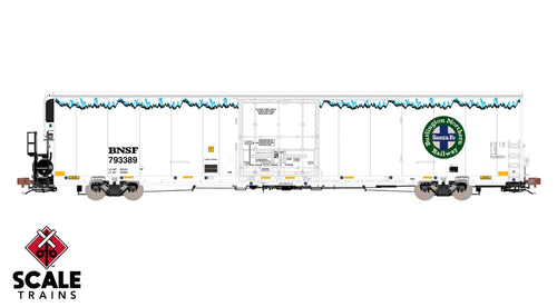 ScaleTrains Rivet Counter HO Trinity 82' 7883 Mechanical Reefer - Early Thermo King - BNSF