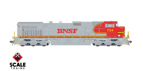 ScaleTrains Rivet Counter HO GE DASH 9-44CW w/DCC & Sound - BNSF/Warbonnet/BNSF Nose Lettering