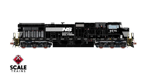 ScaleTrains Rivet Counter HO GE DASH 9-44CW w/DCC & Sound - Norfolk Southern/Thoroughbred/Dashed Sill Stripe