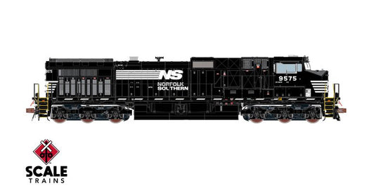 ScaleTrains Rivet Counter HO GE DASH 9-44CW w/DCC & Sound - Norfolk Southern/Thoroughbred/Dashed Sill Stripe
