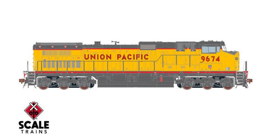 ScaleTrains Rivet Counter HO GE DASH 9-44CW w/DCC & Sound - Union Pacific/Red Sill Stripe