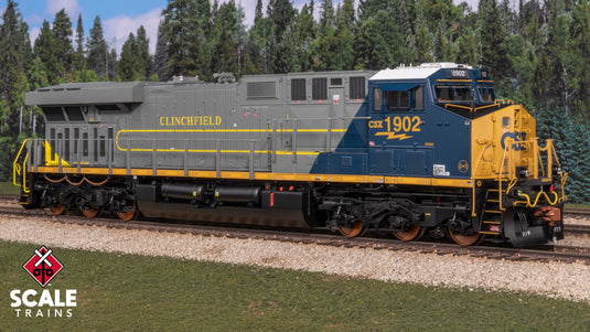 ScaleTrains Rivet Counter HO – GE ES44AH w/DCC & Sound – CSX Heritage — Clinchfield (CRR