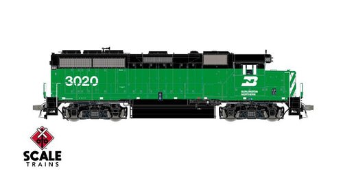 ScaleTrains Rivet Counter HO EMD GP40 Phase IIa3 w/DCC & Sound - Burlington Northern/BN