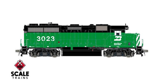 ScaleTrains Rivet Counter HO EMD GP40 Phase IIa3 w/DCC & Sound - Burlington Northern/BN