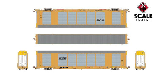 ScaleTrains Rivet Counter HO Scale Gunderson Multi-Max Autorack, Norfolk Southern/Horsehead/Large Panel Perforations/Globehopper Tracker/TTGX