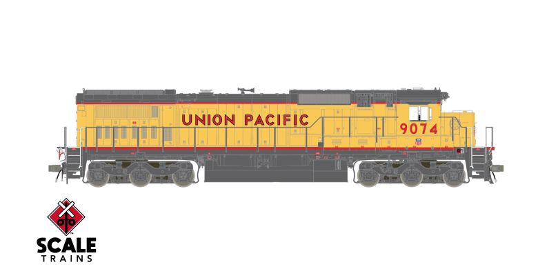 Chargez l'image dans la visionneuse de la galerie, ScaleTrains Rivet Counter HO – Locomotive GE Dash 8-40C DCC et son – Union Pacific
