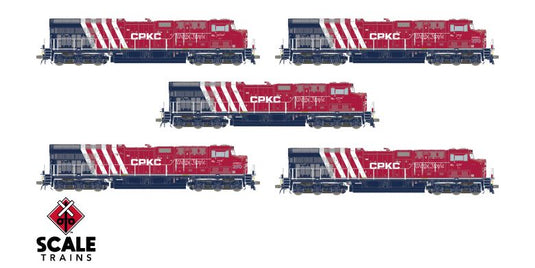 ScaleTrains Rivet Counter HO – Ensemble commémoratif America 250 CPKC, 5 ET44AC