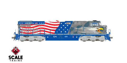 ScaleTrains Rivet Counter HO – GE ES44AC CN America 250 Screaming Eagle nº 1776