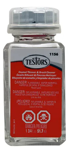 Testor All-Purpose Enamel Paint - 1-3/4oz  51.8mL Bottle - Thinner