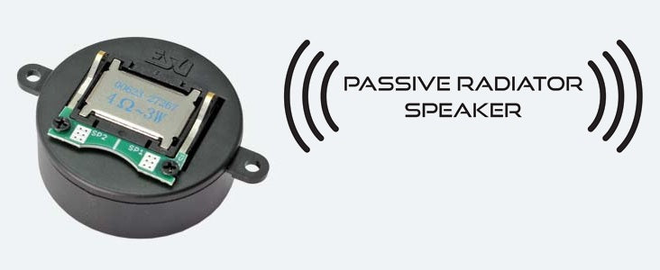 Chargez l&#39;image dans la visionneuse de la galerie, ESU Speaker 28mm x 12mm, round, 4 Ohm, Passive Radiator
