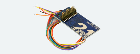 ESU 21MTC adapter board for 10 outputs, solder contacts and soldered cables