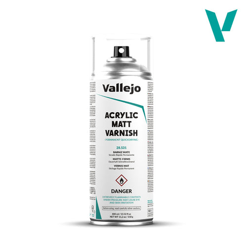 Vallejo Aerosol Matt Varnish 400ml.