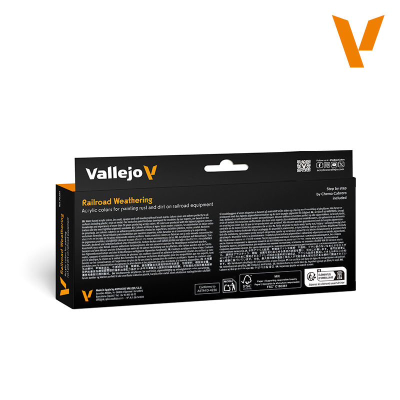 Load image into Gallery viewer, Vallejo Railroad Weathering Set
