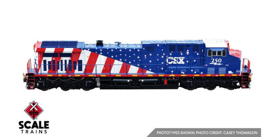 ScaleTrains Rivet Counter HO – Wabtec CM44AH CSX America's 250th Stars & Stripes nº 250
