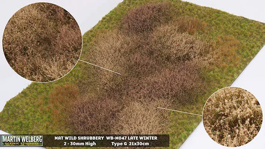 Martin Welberg – Tapis de broussailles sauvages, fin d'hiver type G (Wild Shrubbery) (440-M047)