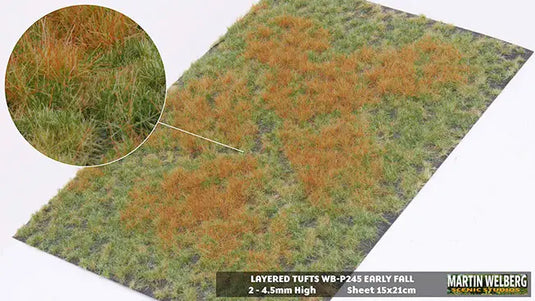 Martin Welberg – Touffes d'herbe étagées (Layered Tufts) – 2-4,5 mm / Début d'automne (Early Fall) (440-P245)