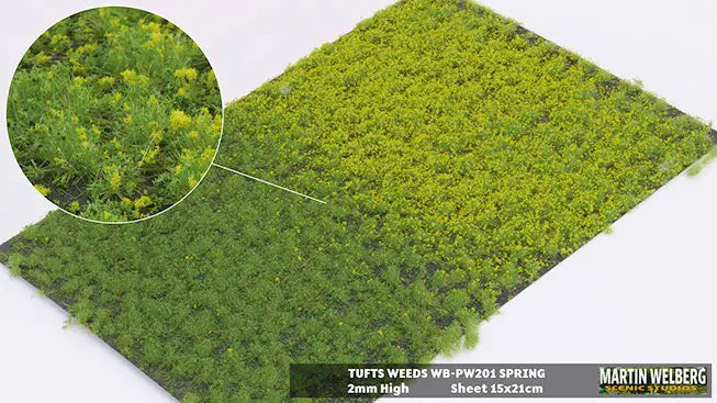 Chargez l'image dans la visionneuse de la galerie, Martin Welberg – Touffes d'herbe avec mauvaises herbes (Tufts with Weeds) – 2 mm / Printemps (Spring) (440-PW201)
