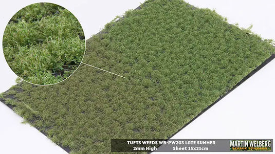 Martin Welberg – Touffes d'herbe avec mauvaises herbes (Tufts with Weeds) – 2 mm / Fin d'été (Late Summer) (440-PW203)