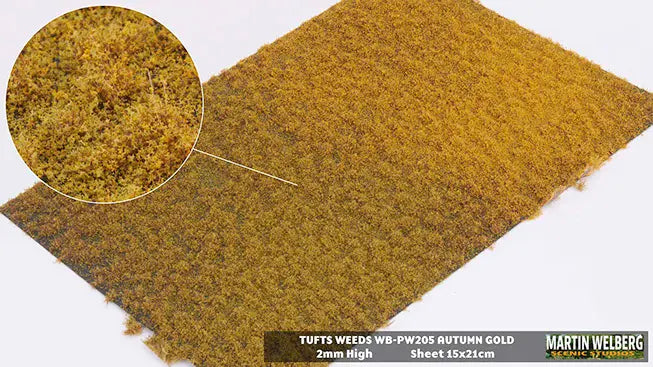 Chargez l'image dans la visionneuse de la galerie, Martin Welberg – Touffes d'herbe avec mauvaises herbes (Tufts with Weeds) – 2 mm / Or d'automne (Autumn Gold) (440-PW205)
