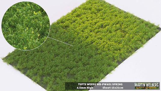 Martin Welberg – Touffes d'herbe avec mauvaises herbes (Tufts with Weeds) – 4,5 mm / Printemps (Spring) (440-PW401)