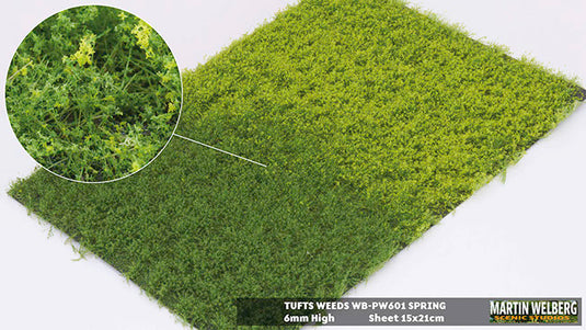 Martin Welberg – Touffes d'herbe avec mauvaises herbes (Tufts with Weeds) – 6 mm / Printemps (Spring) (440-PW601)
