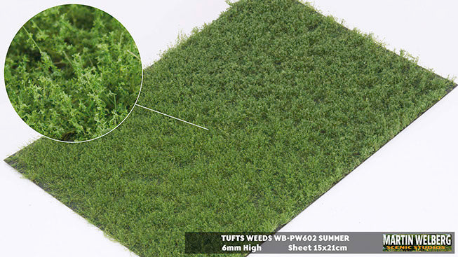 Chargez l'image dans la visionneuse de la galerie, Martin Welberg – Touffes d'herbe avec mauvaises herbes (Tufts with Weeds) – 6 mm / Été (Summer) (440-PW602)
