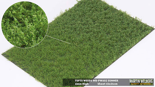 Martin Welberg – Touffes d'herbe avec mauvaises herbes (Tufts with Weeds) – 6 mm / Été (Summer) (440-PW602)