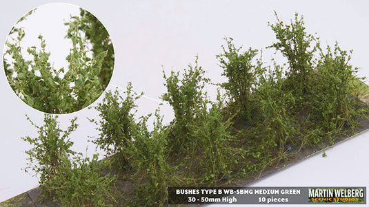 Martin Welberg – Buissons (Bushes) – Type B / Vert moyen (Medium Green) (440-SBMG)