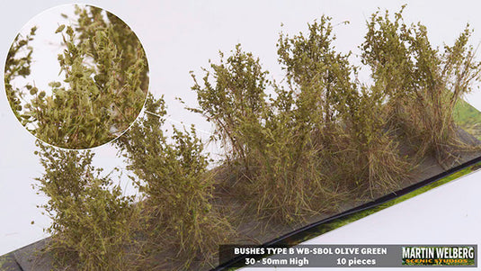 Martin Welberg – Buissons (Bushes) – Type B / Vert olive (Olive Green) (440-SBOL)