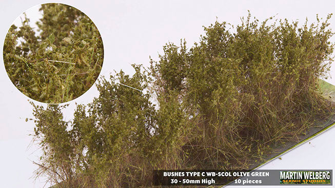 Load image into Gallery viewer, Martin Welberg – Buissons (Bushes) – Type C / Vert olive (Olive Green) (440-SCOL)

